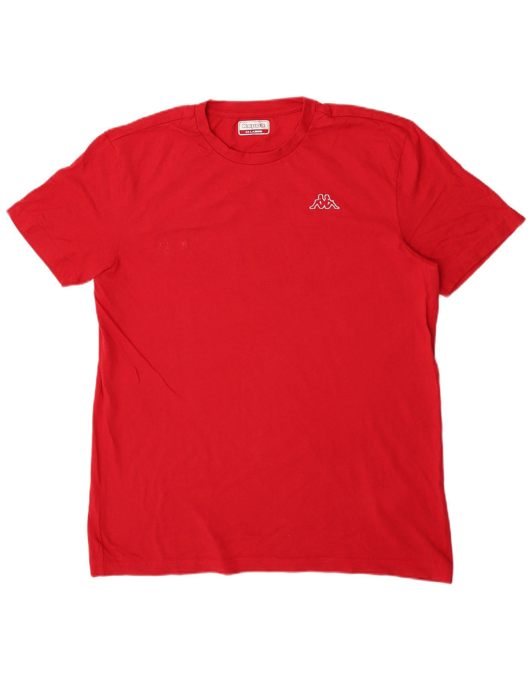 Kappa Herre T-Shirt Top 2XL Rød Bomuld