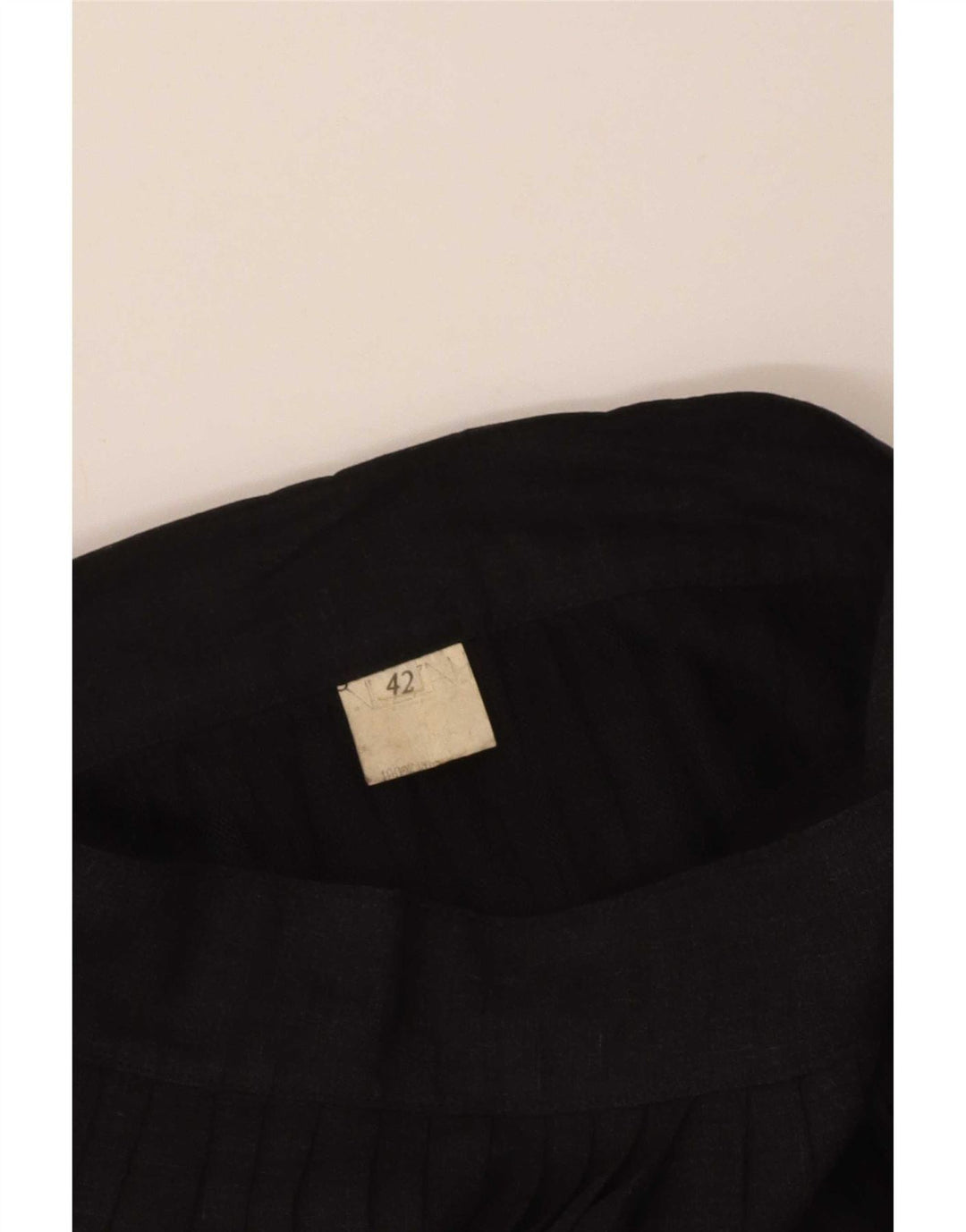 Vintage plisseret nederdel til kvinder IT 42 Medium W26 Sort