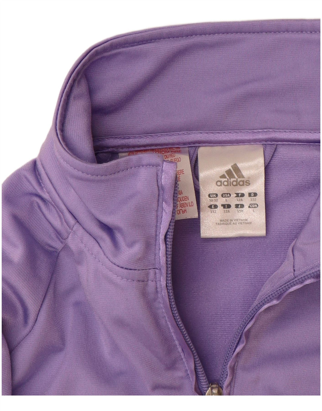 Adidas Pige Træningsdragt Topjakke 11-12 År Lilla Polyester