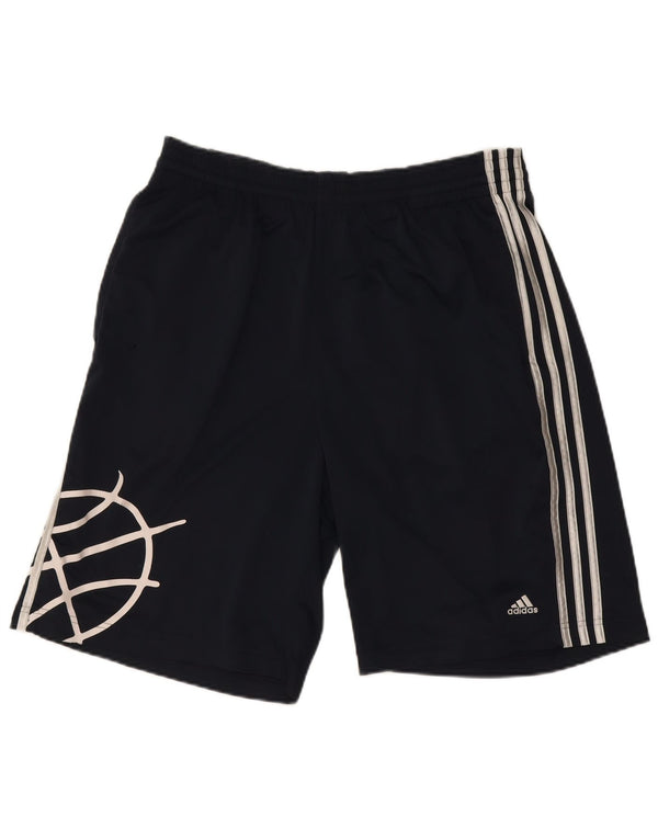 Adidas grafiske sportsshorts til mænd mellem marineblå