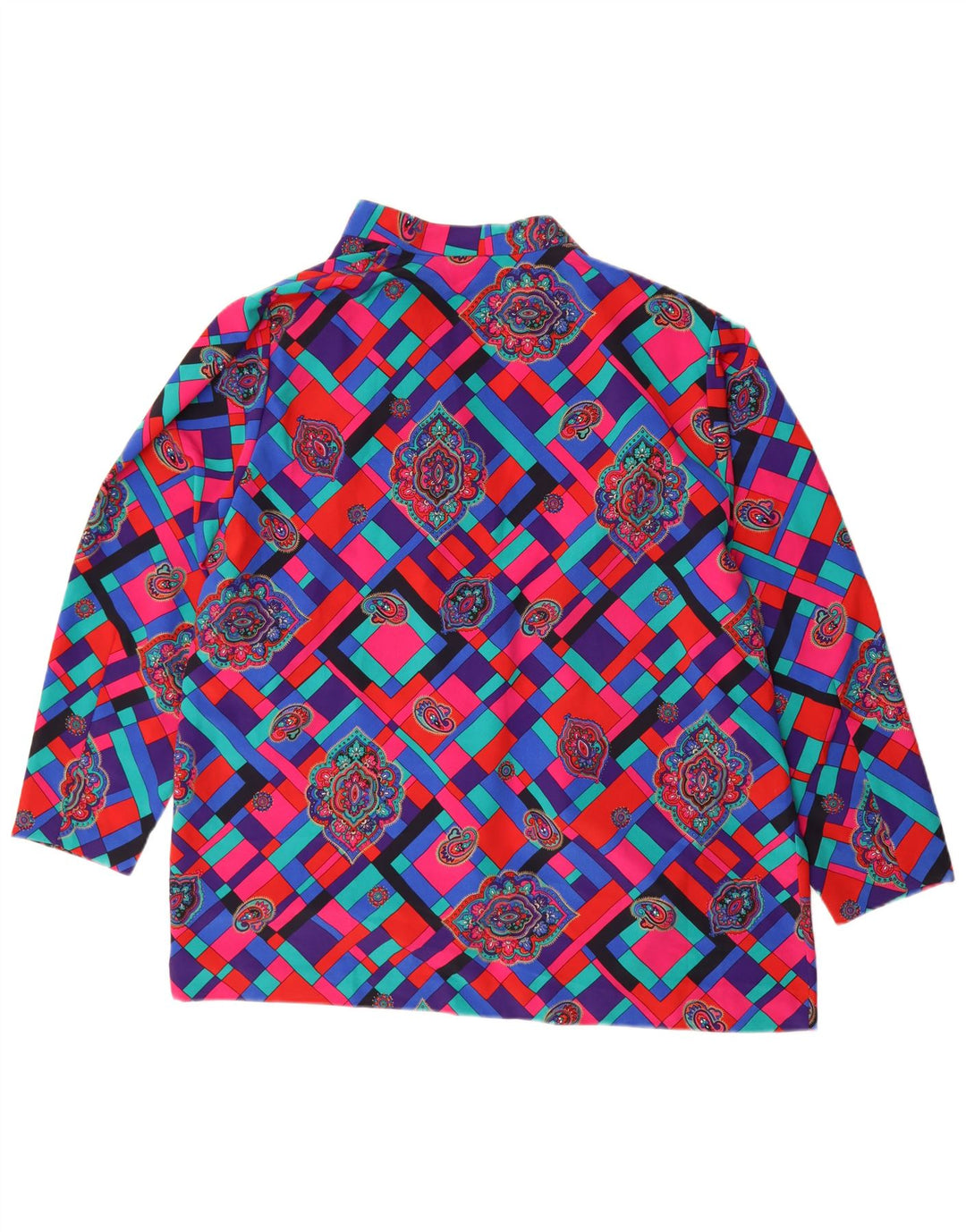 Linea Dame Longline Cardigan Top UK 20 2XL Flerfarvet Geometrisk