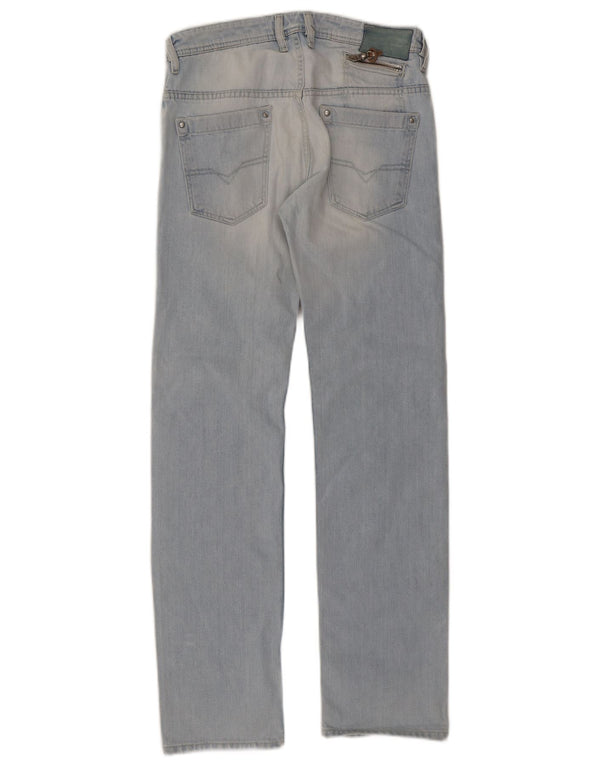 Diesel Herre Onijo Straight Jeans W30 L32 Blå Bomuld