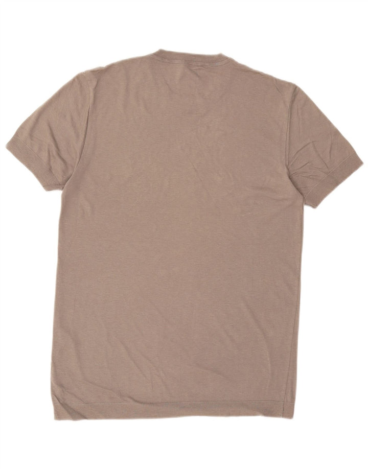 ALL SAINTS Herre T-Shirt Top Medium Grå Bomuld