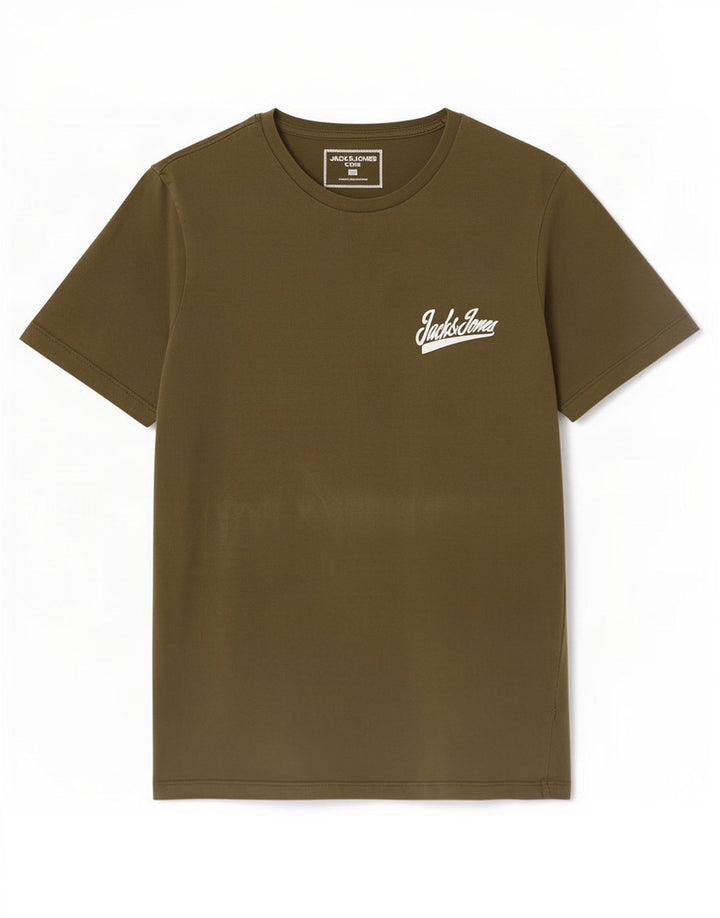 Jack & Jones Herre grafisk T-shirt Top Lille Khaki