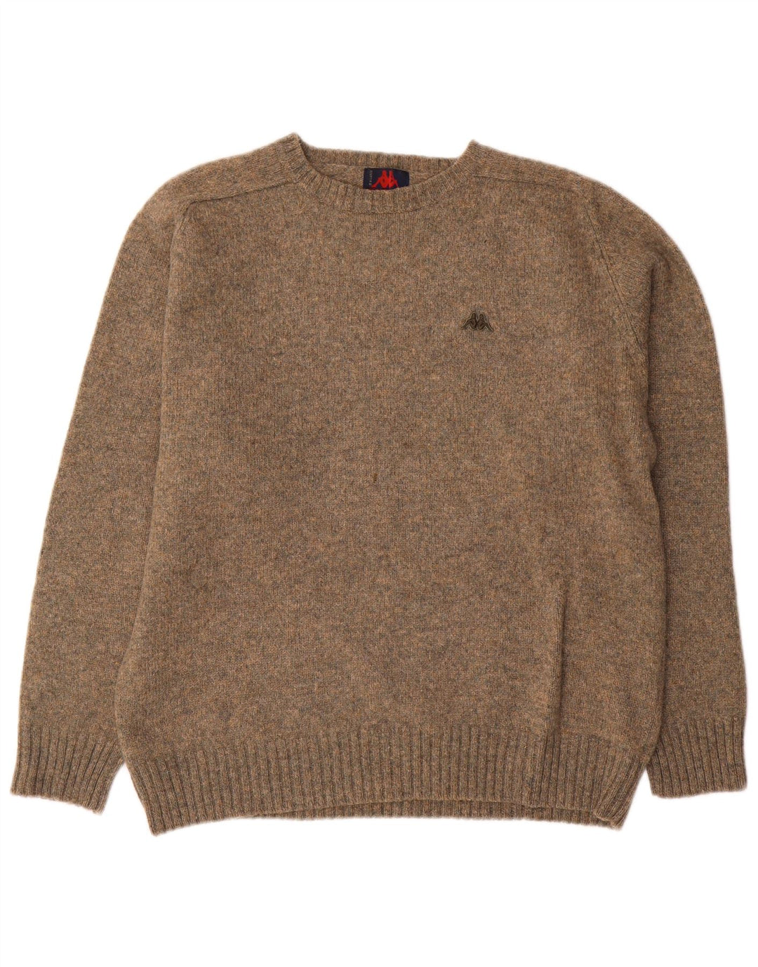 Kappa Herre sweater med rund hals XL Beige Flecked Wool