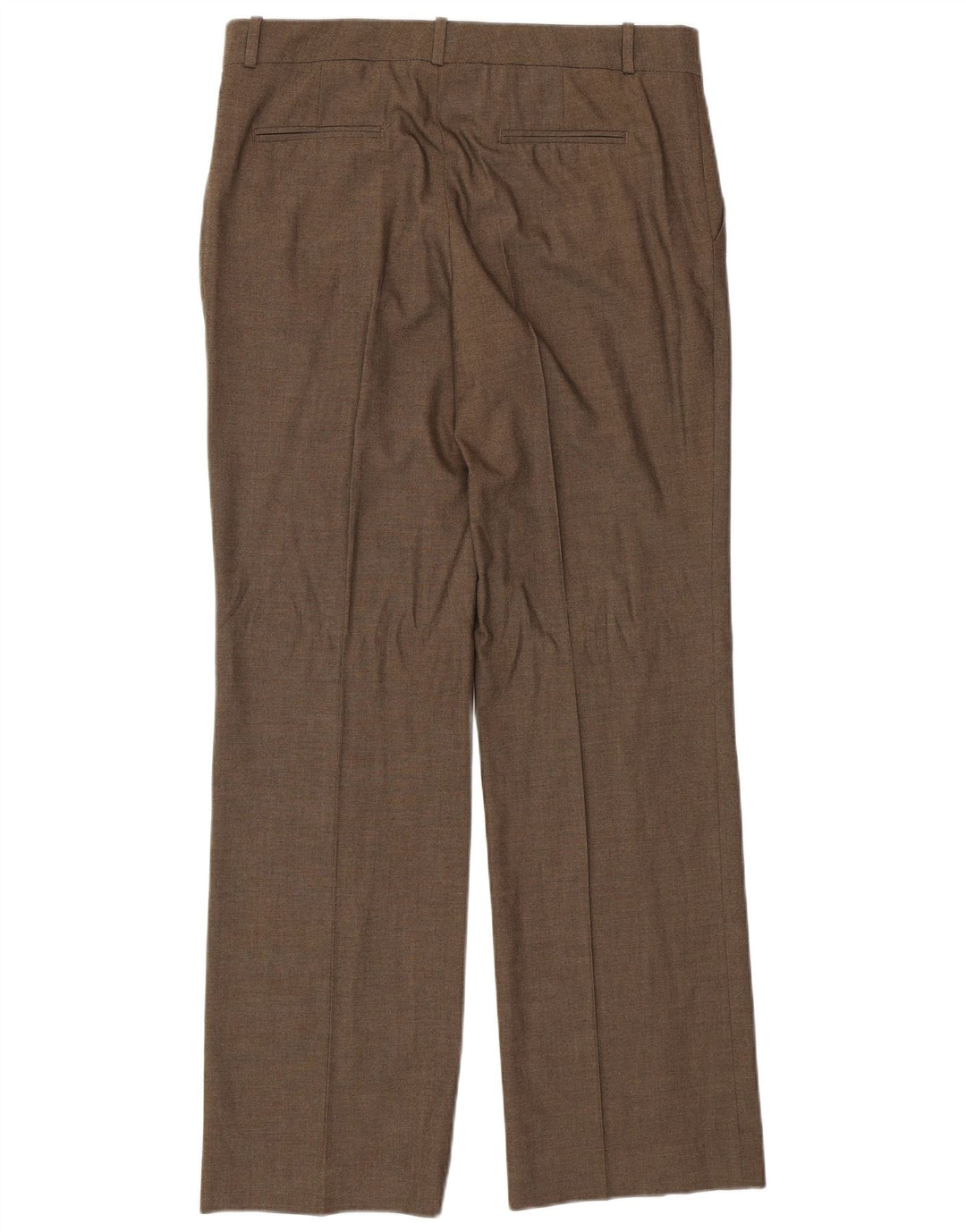 ZARA Womens Straight Chino Trousers EU 42 Large W32 L31 Brown Polyester