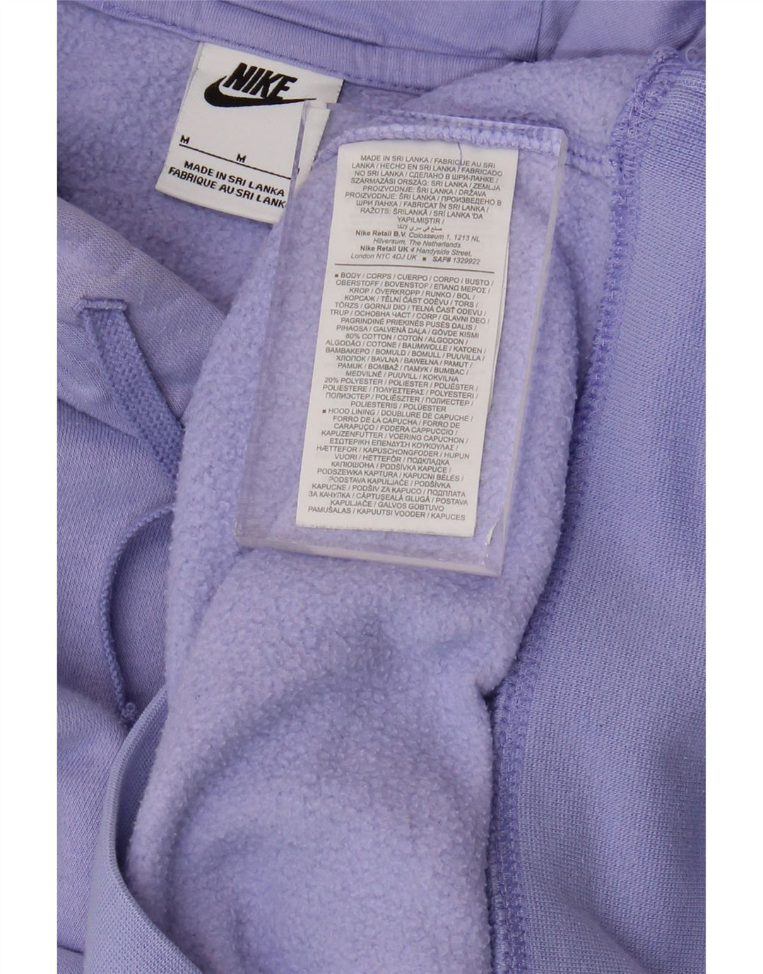 NIKE hættetrøje til mænd Medium lilla bomuld