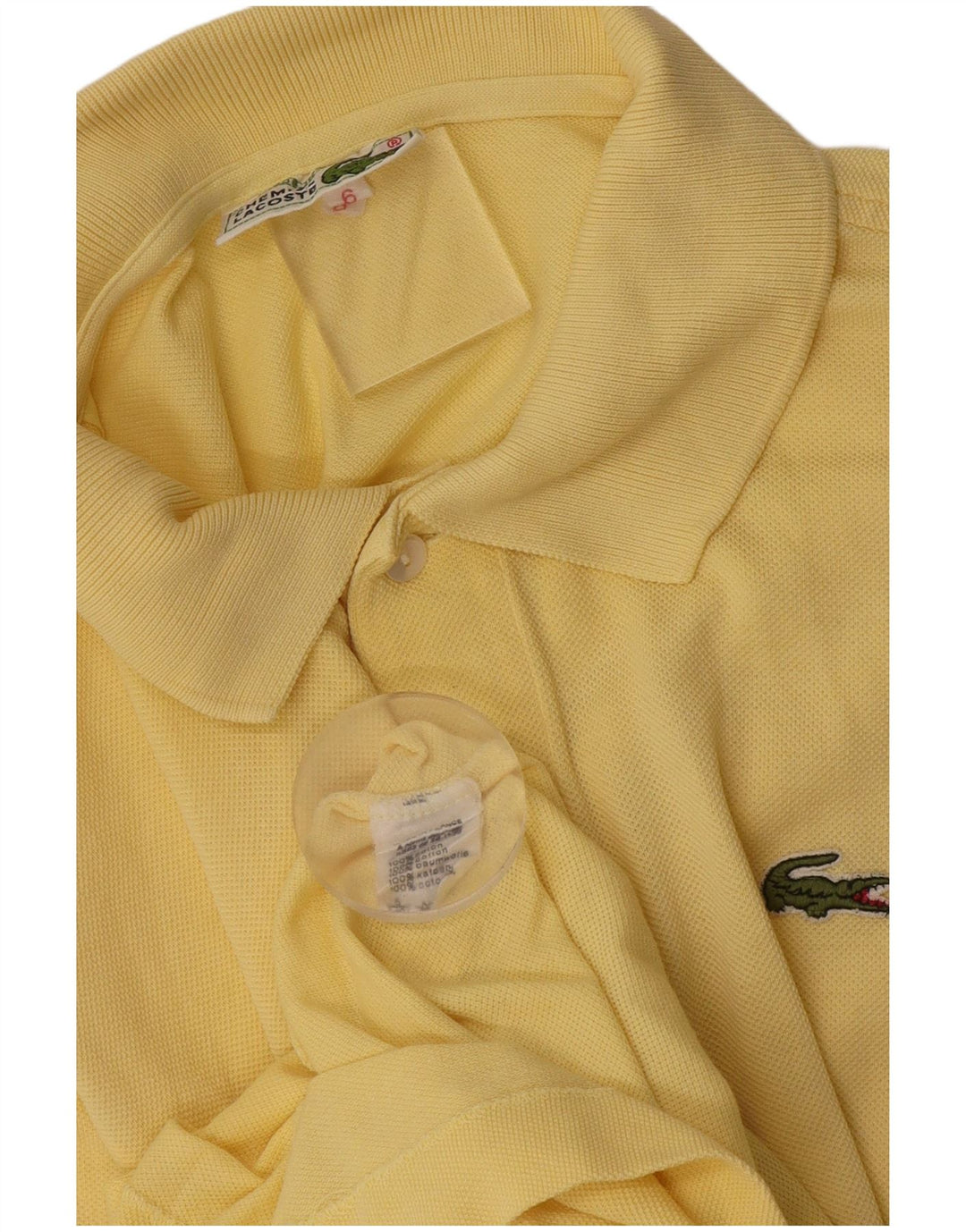 Lacoste herre poloskjorte str. 6 XL Gul bomuld