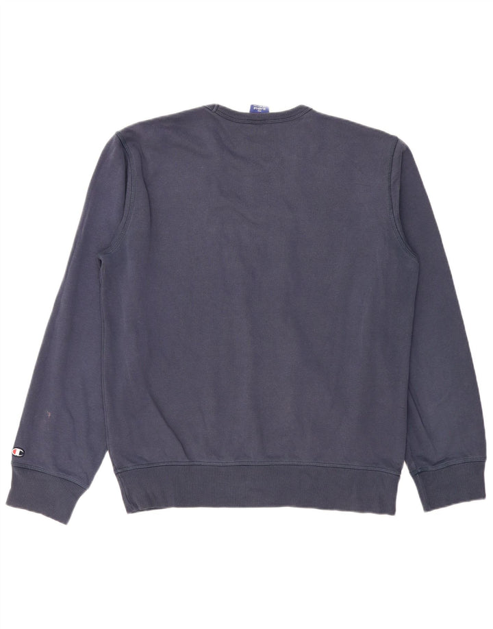 Champion Herre grafisk sweatshirt Jumper XL marineblå bomuld