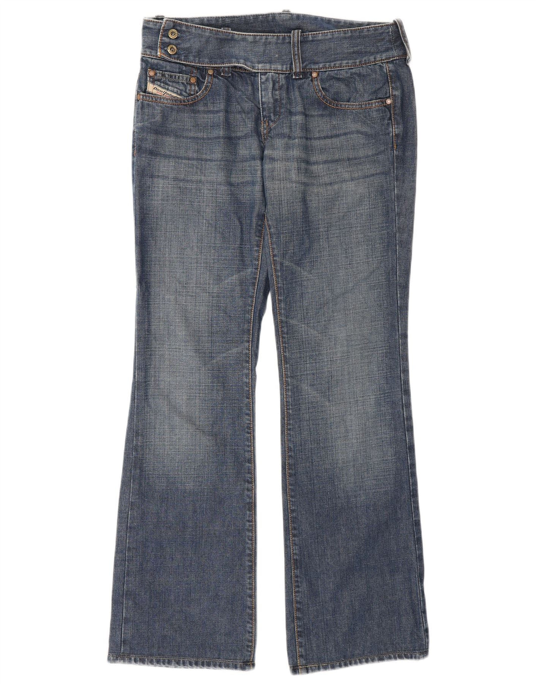 Diesel Dame Bootcut Jeans W27 L30 Blå Bomuld