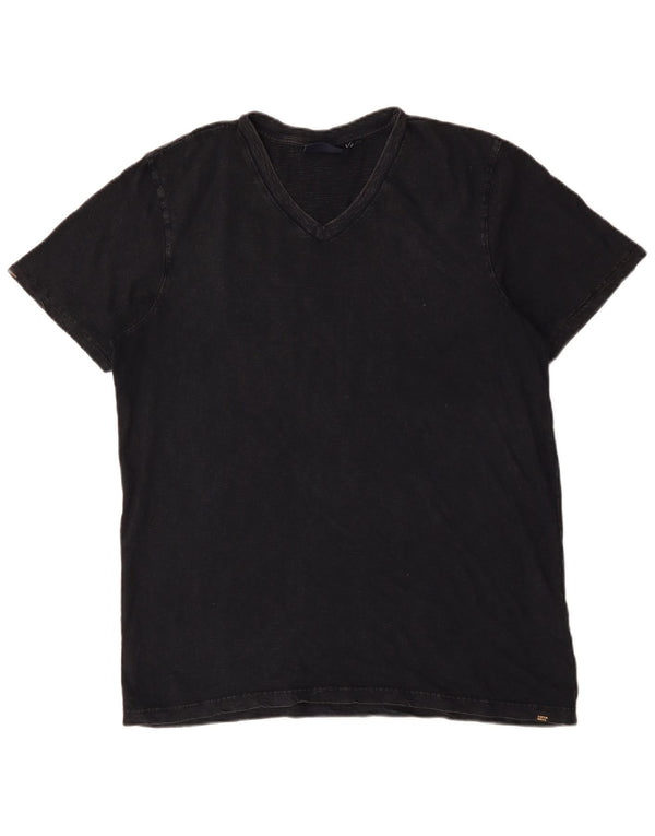 Superdry T-shirt top til mænd XL sort bomuld