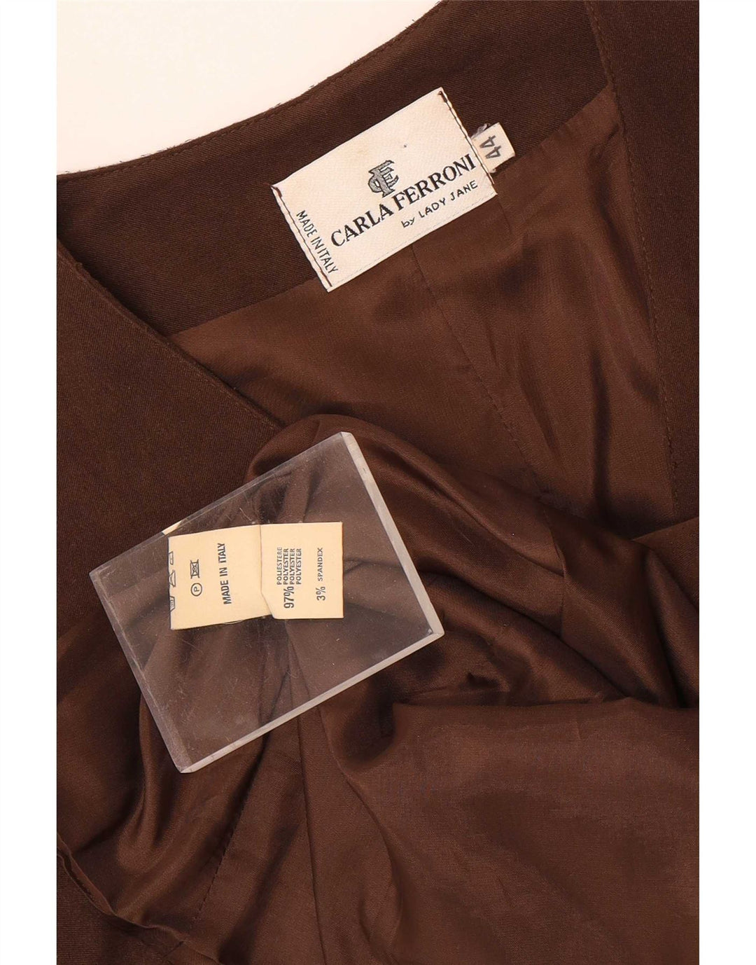 CARLA FERRONI Damevest IT 44 Medium Brun Polyester