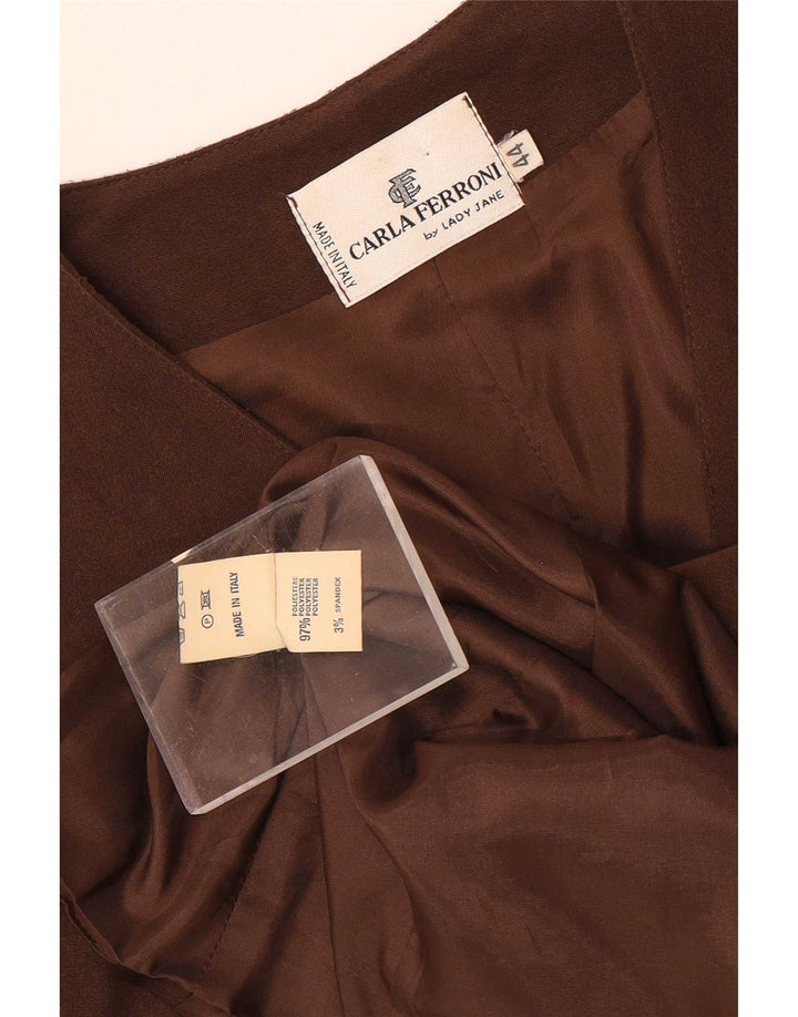 CARLA FERRONI Damevest IT 44 Medium Brun Polyester