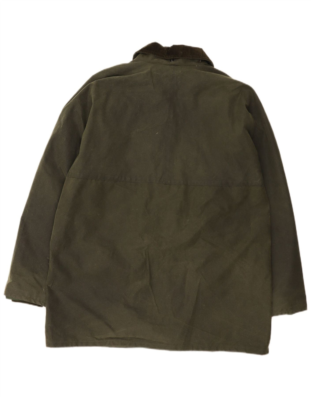 Vintage kvinders vokset bomuldsjakke UK 20 2XL Grøn