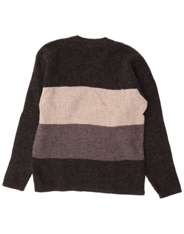Levi's Herre V-hals sweater Medium Grå Colourblock Uld