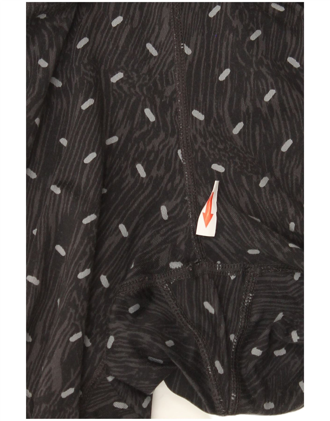 Nike Dame Dri Fit Leggings UK 14 Large Black Spotted