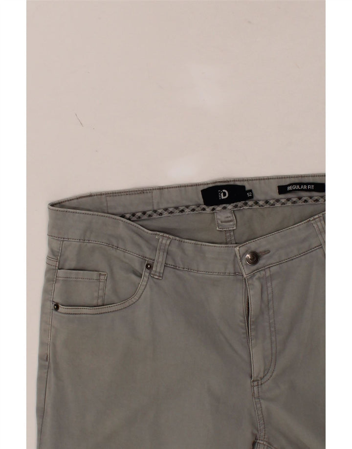 DACK'S Mens Regular Fit Casual Trousers IT 52 XL W38 L35 Grey Cotton Vintage Dack's and Second-Hand Dack's from Messina Hembry 