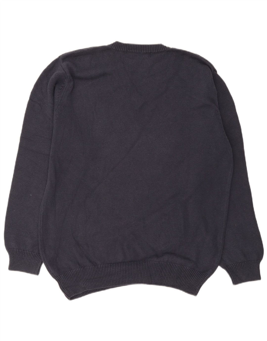 Sergio Tacchini Herre V-hals sweater Stor marineblå bomuld
