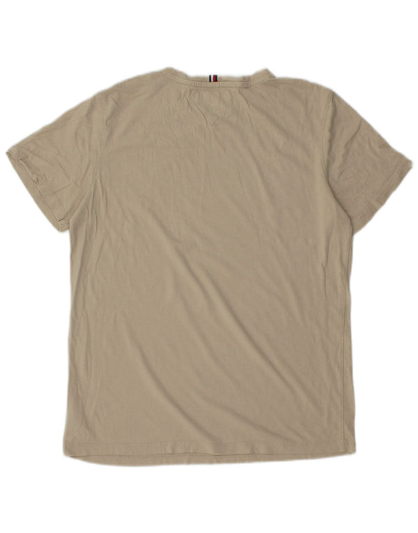 Tommy Hilfiger drenge grafisk t-shirt top 15-16 år beige bomuld