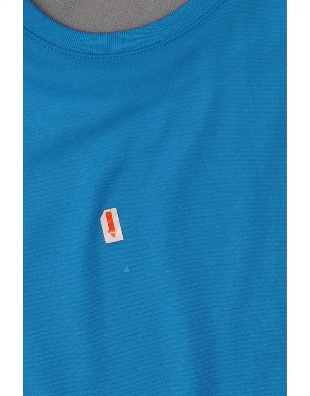 Adidas Herre T-Shirt Top Medium Blue Colourblock Polyester