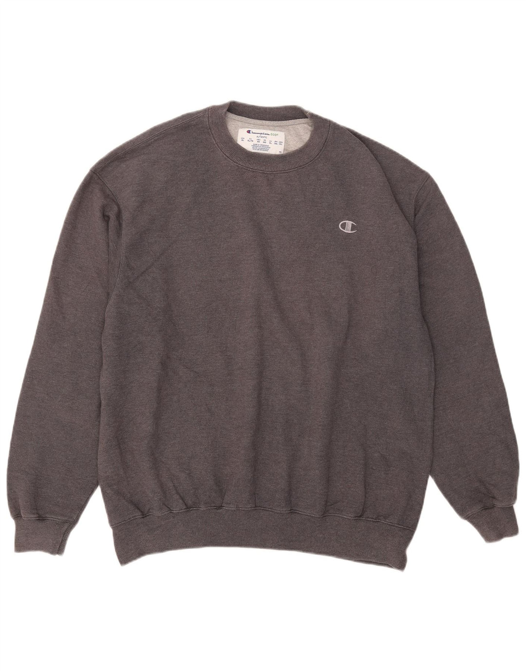 Champion Herre Sweatshirt Jumper XL Grå Bomuld