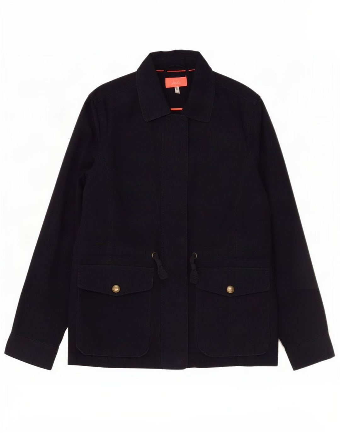 Joules Womens Utility Jacket UK 10 Small Navy Blue Cotton
