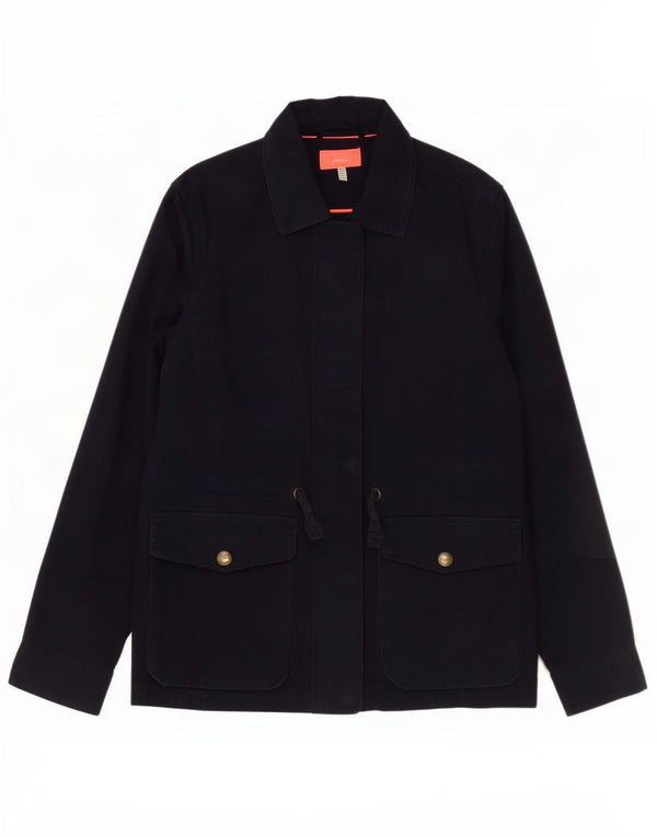 Joules Womens Utility Jacket UK 10 Small Navy Blue Cotton