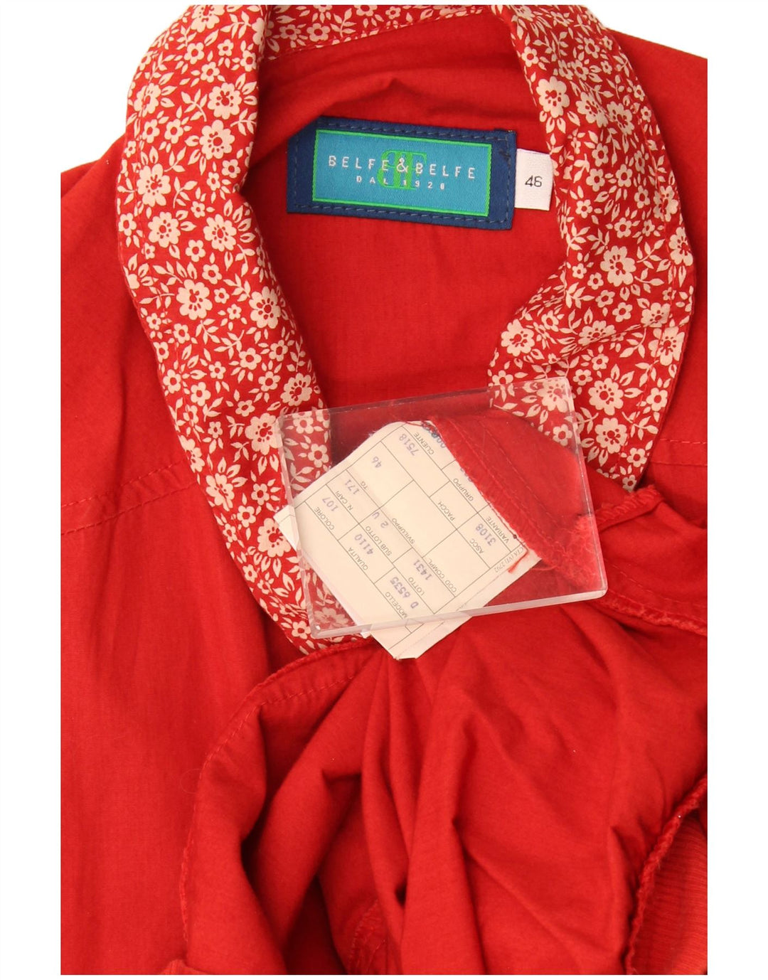 Belfe & Belfe Oversized bomberjakke til kvinder IT 46 Large Red Floral