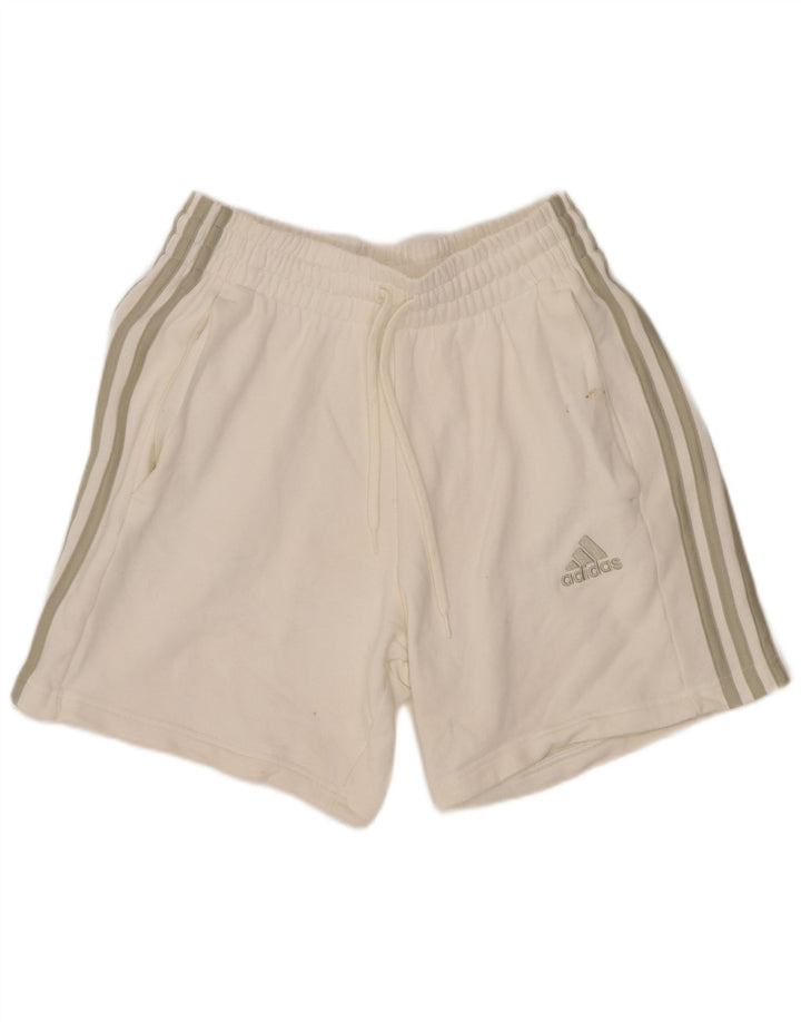 Adidas sportsshorts til kvinder UK 8 Small White Bomuld