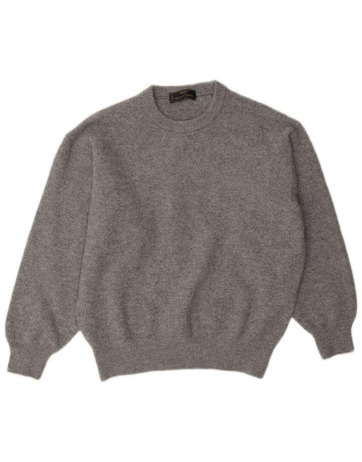 Marks & Spencer Herre sweater med rund hals, mellemgrå uld