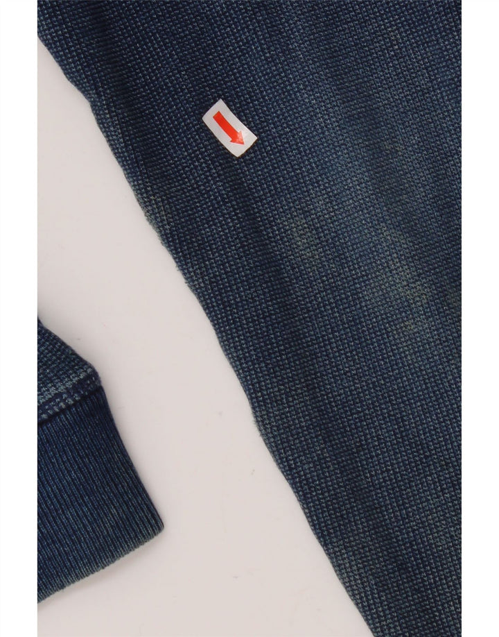 FAT FACE Hættetrøje med lynlås til mænd Medium marineblå bomuld