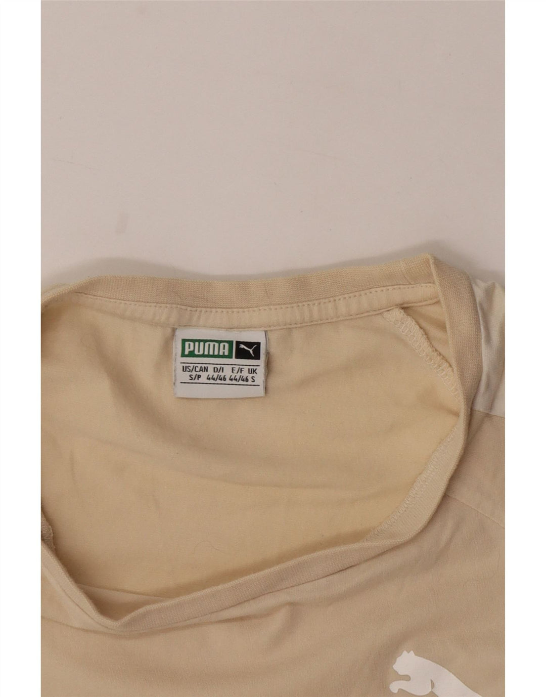 Puma Herre T-Shirt Top Lille Beige Colourblock