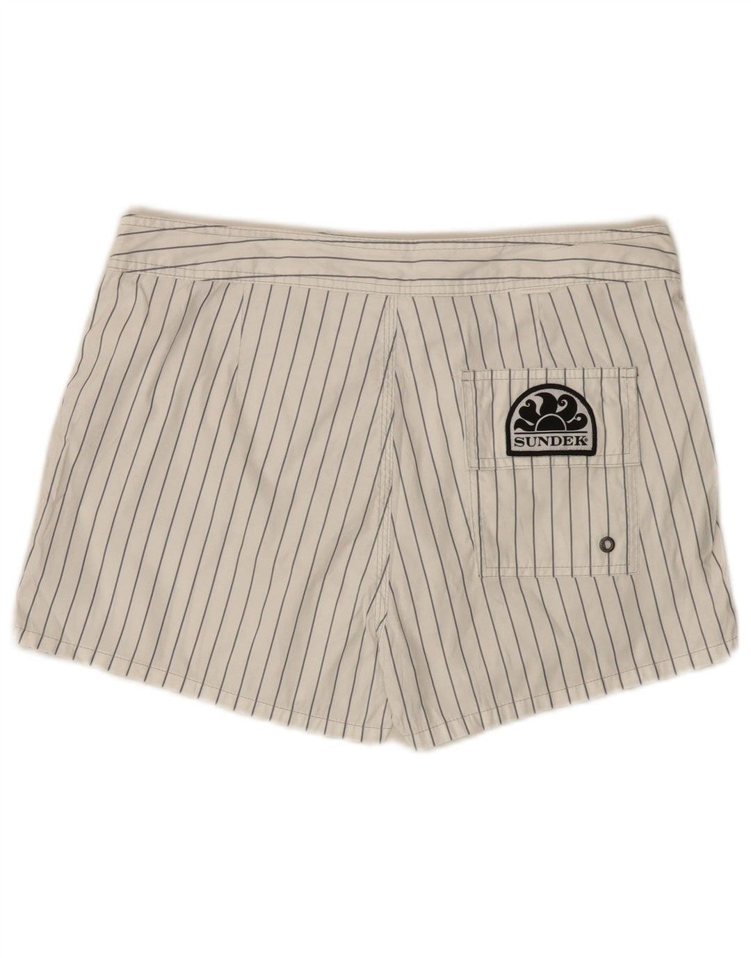Sundek Herre badeshorts Medium Hvid Stribet Polyester