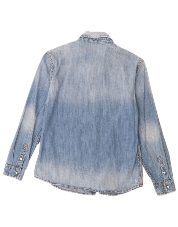 Guess Girls Denim Shirt 9-10 Years Blue Cotton
