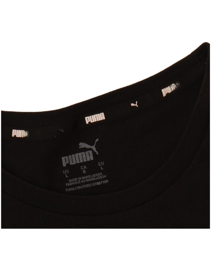 Puma Herre Grafisk T-Shirt Top Stor Sort