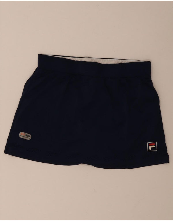 Fila Dame Tennis Nederdel UK 10 Small Navy Blue Polyester