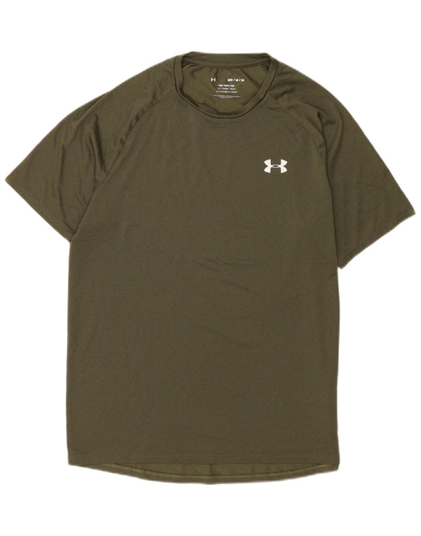 Under Armour Herre T-Shirt Top Medium Khaki Polyester