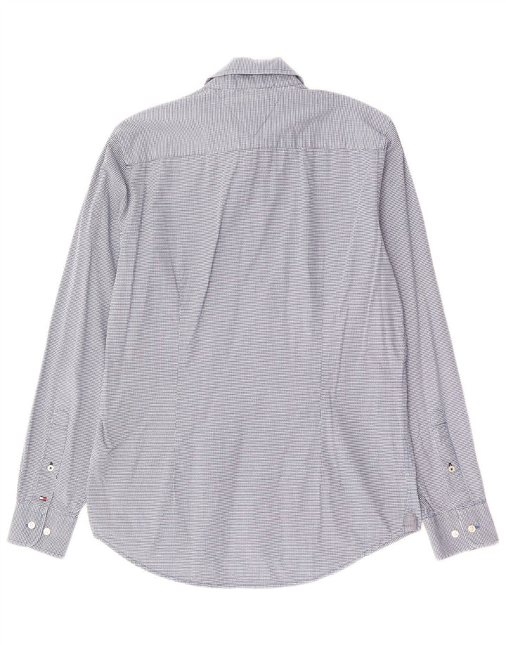 TOMMY BAHAMA Slim Fit skjorte til mænd mellemblå ternet bomuld