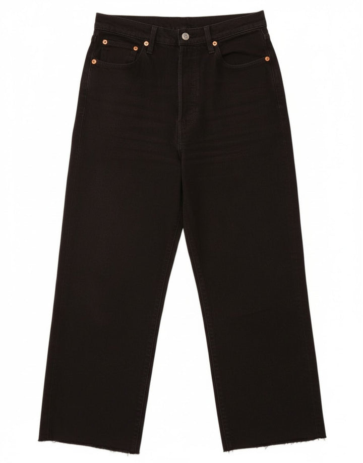 Levi's Womens Ribcage Cropped Jeans W28 L24 Sort