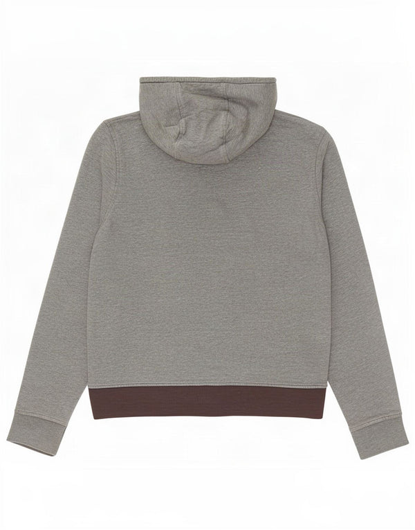 Jack & Jones Mens Graphic Hoodie Jumper Small Grey Colourblock Cotton