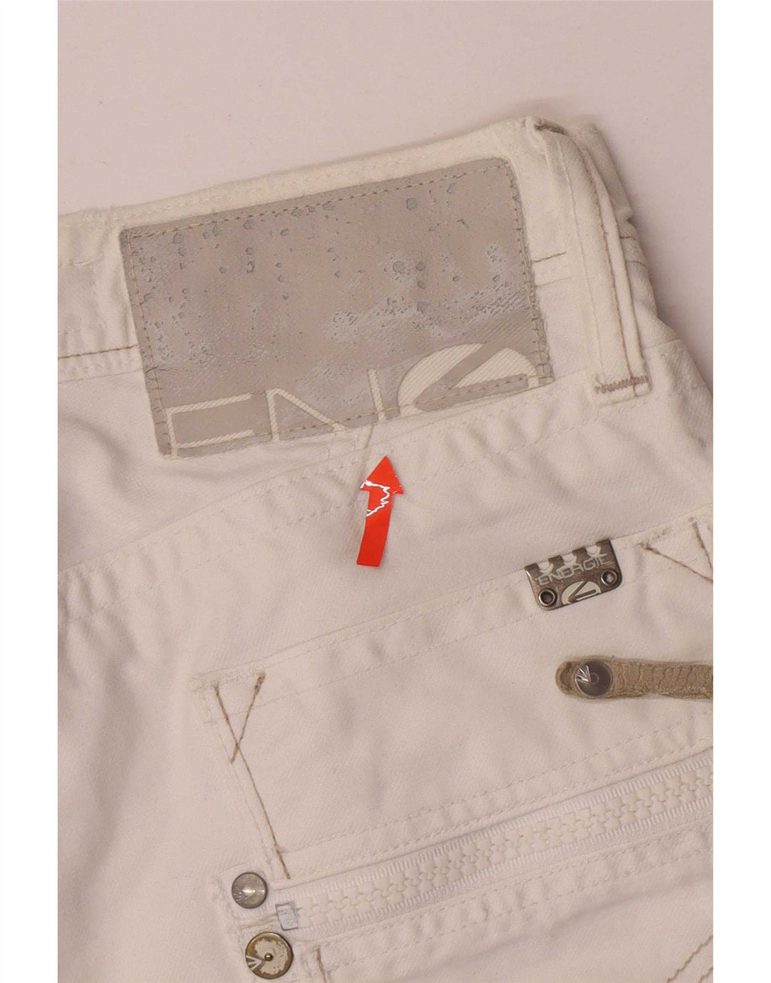 Energie Herre Emerson Straight Jeans W30 L34 Hvid Bomuld