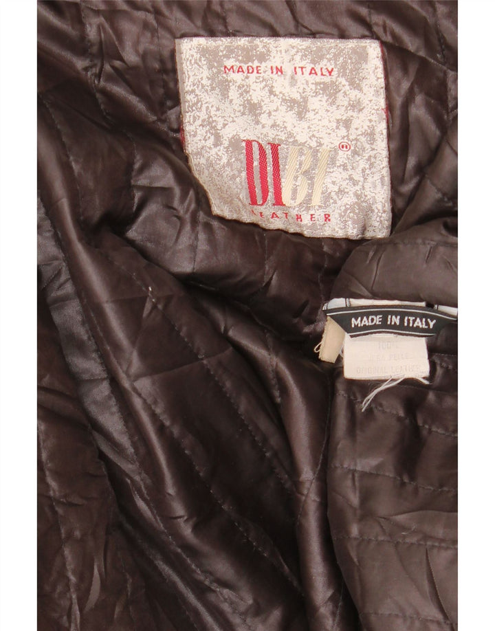 Dibi Herre Læderjakke UK 42 XL Brun Læder