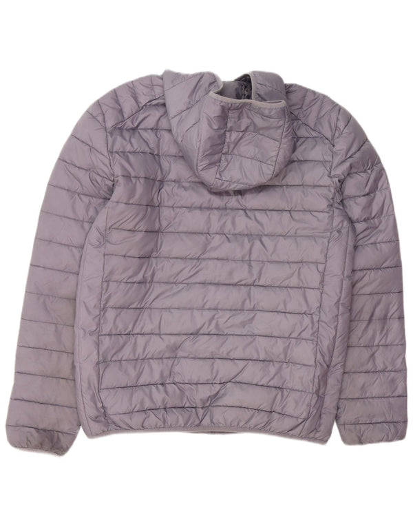 Ellesse Herre hættepolstret jakke UK 40 Large Grå Polyester