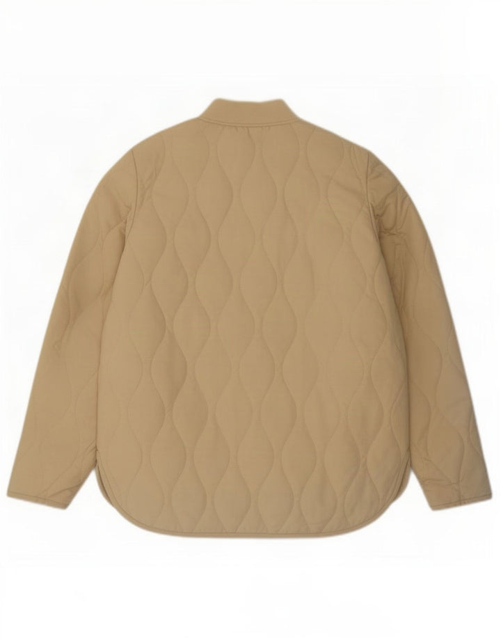 Cos Herre quiltet jakke UK 34 XS Beige Polyester
