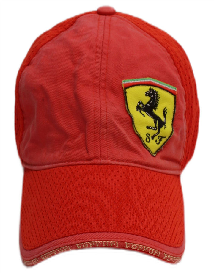 Puma Herre Ferrari grafisk baseballkasket One Size rød farveblok