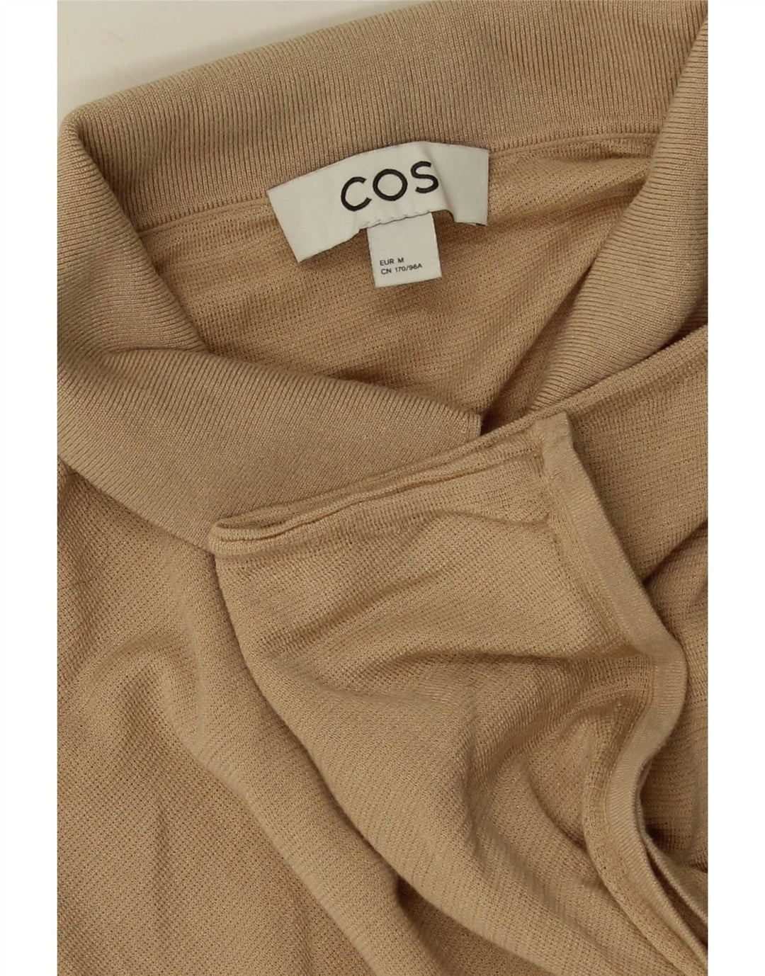 Cos Batwing Polo Shirt til kvinder UK 14 Medium Beige