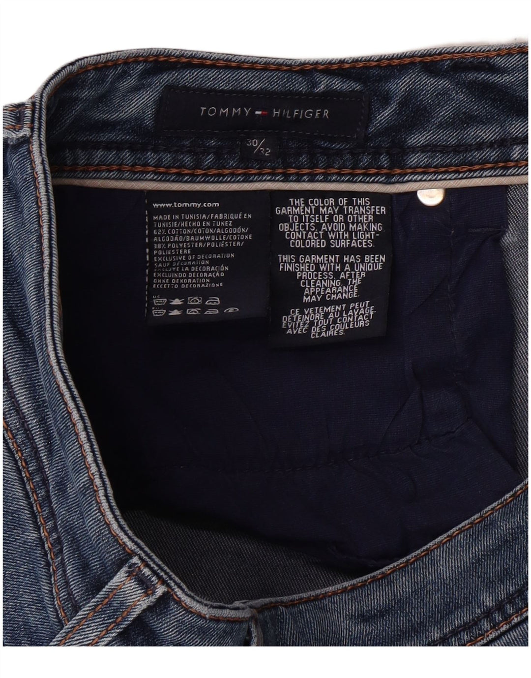 TOMMY HILFIGER Slim Jeans til kvinder W30 L32 Blå Bomuld