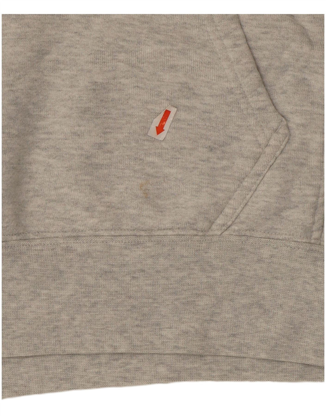 Adidas Dame Crop Hoodie Jumper UK 14 Medium Grey Bomuld