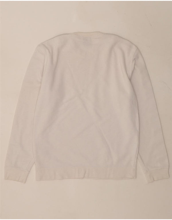 Champion Mens Graphic Sweatshirt Jumper Medium White Colourblock Cotton