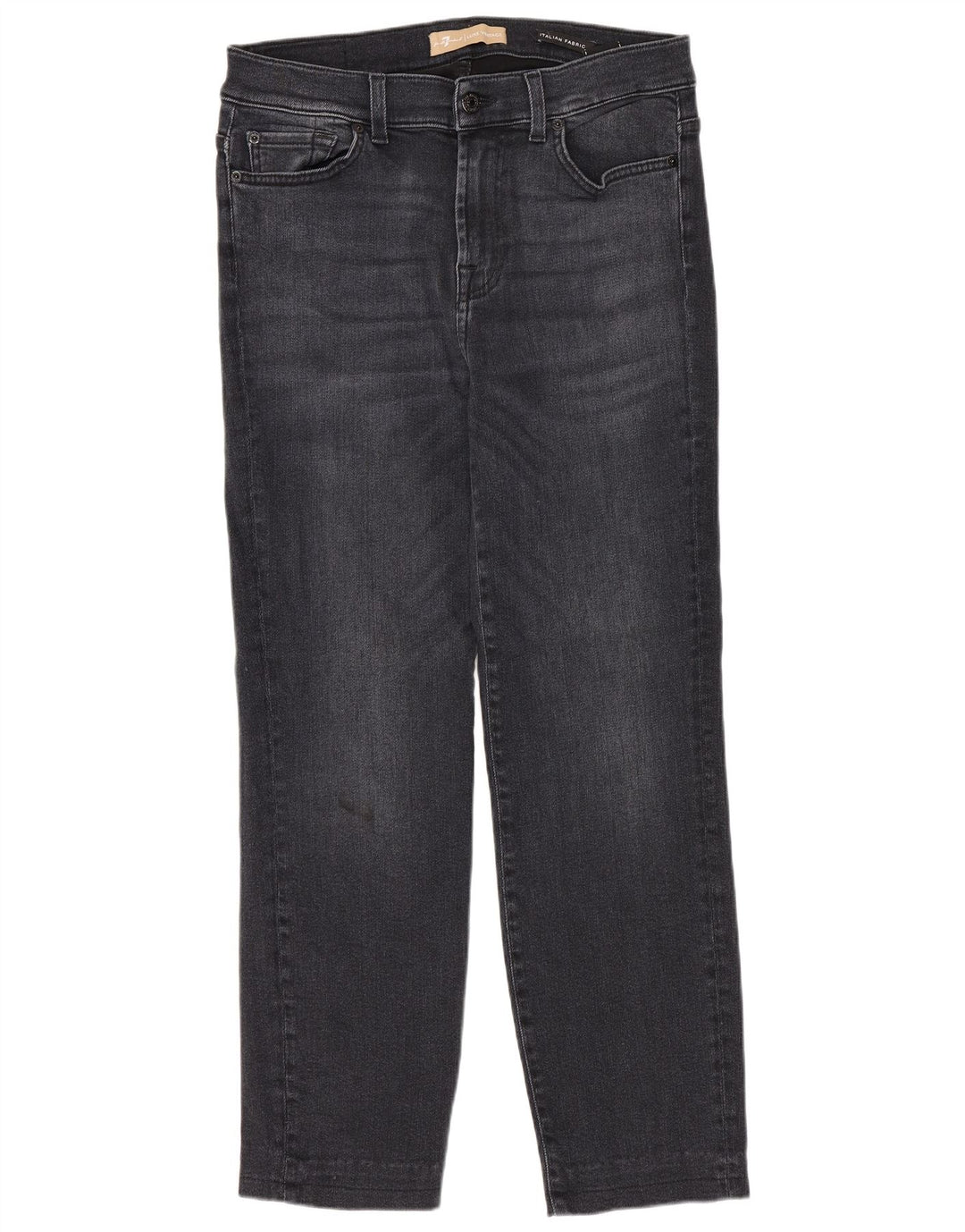 7 For All Mankind Dame Straight Jeans W30 L27 Marineblå